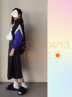 「mode」｜「アイテム（ナイロンジャケット）」を使った、hingeさん（レディース・158cm）の春コーディネート