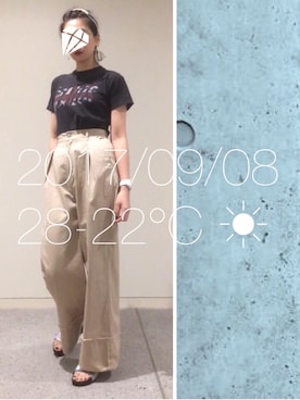 「Hinge（-）のアイテム」を使った、hingeさん（レディース・162cm）の秋コーディネート