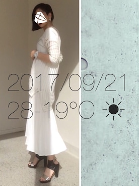 「Hinge（-）のアイテム」を使った、hingeさん（レディース・162cm）の秋コーディネート