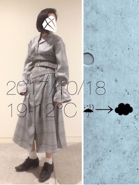 hingeさん（レディース・162cm）の秋コーディネート