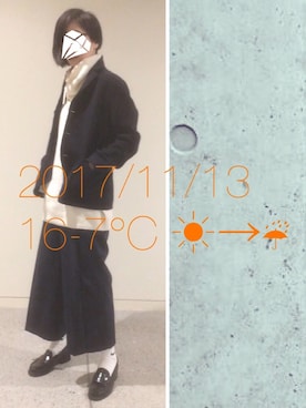 「スピンドル」｜「アイテム（ジャケット/アウター）」を使った、hingeさん（レディース・162cm）の秋コーディネート