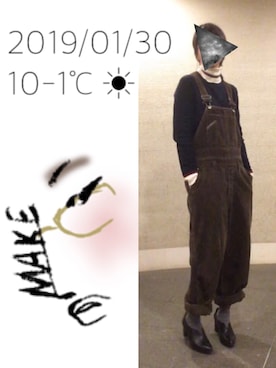 hingeさん（レディース・161cm）の冬コーディネート