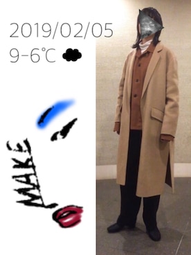 「菅田将暉」｜「アイテム（ジャケット/アウター）」を使った、hingeさん（レディース・161cm）の冬コーディネート