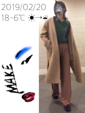 「STYLENANDA（スタイルナンダ）のアイテム（チェスターコート）」を使った、hingeさん（レディース・161cm）の冬コーディネート