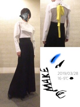 「Hinge（-）のアイテム」を使った、hingeさん（レディース・161cm）の春コーディネート