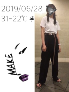 hingeさん（レディース・160cm）の夏コーディネート