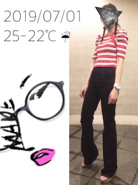 「コルクヒール」｜hingeさん（レディース・160cm）の夏コーディネート