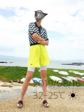 hingeさん（レディース・161cm）の夏コーディネート