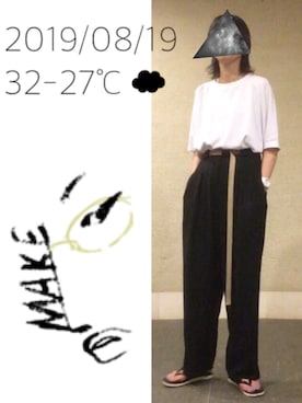 hingeさん（レディース・161cm）の夏コーディネート