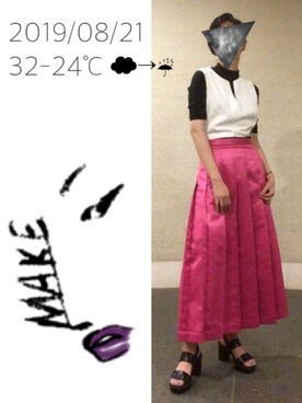 「FOREVER 21（フォーエバー トゥエンティーワン）のアイテム（ベスト）」を使った、hingeさん（レディース・161cm）の夏コーディネート