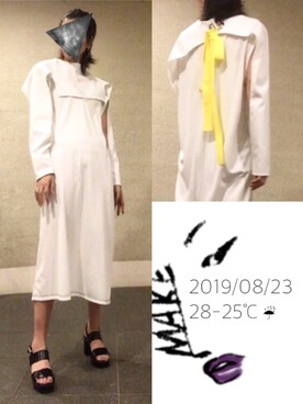 「Hinge（-）のアイテム」を使った、hingeさん（レディース・161cm）の夏コーディネート