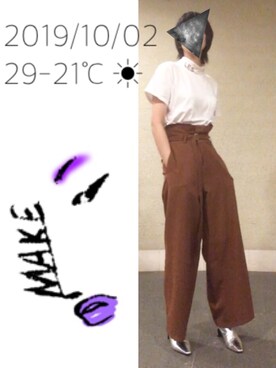 hingeさん（レディース・161cm）の秋コーディネート