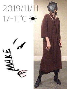 hingeさん（レディース・161cm）の秋コーディネート