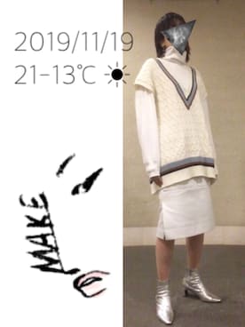 hingeさん（レディース・161cm）の秋コーディネート