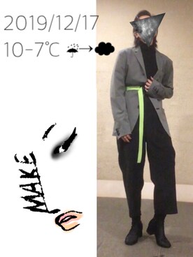 hingeさん（レディース・161cm）の冬コーディネート