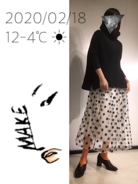 hingeさん（レディース・161cm）の冬コーディネート