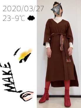 hingeさん（レディース・161cm）の春コーディネート