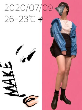 hingeさん（レディース・161cm）の夏コーディネート