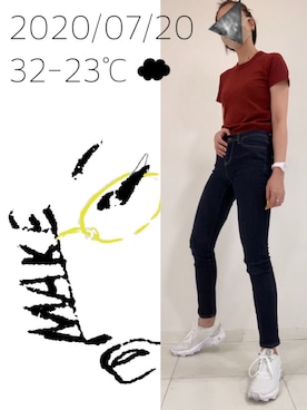 hingeさん（レディース・161cm）の夏コーディネート