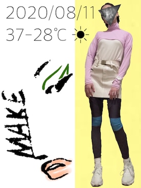 「adidas by Stella McCartney（アディダスバイステラマッカートニー）のアイテム（レッグウェア）」を使った、hingeさん（レディース・161cm）の夏コーディネート