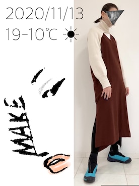 hingeさん（レディース・161cm）の秋コーディネート