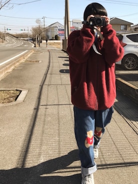 「フリース」｜「アイテム（雑貨/ホビー）」を使った、みさん（レディース・152cm）の冬コーディネート