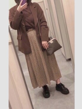 「MichaelKors」｜「アイテム（ジャケット/アウター）」を使った、ともさん（レディース・156cm）の秋コーディネート