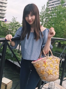 林萌々香さん（レディース・158cm）の春コーディネート