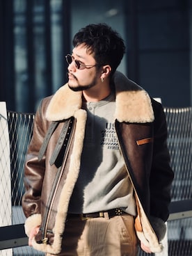 まさきよさん（メンズ・176cm）の冬コーディネート