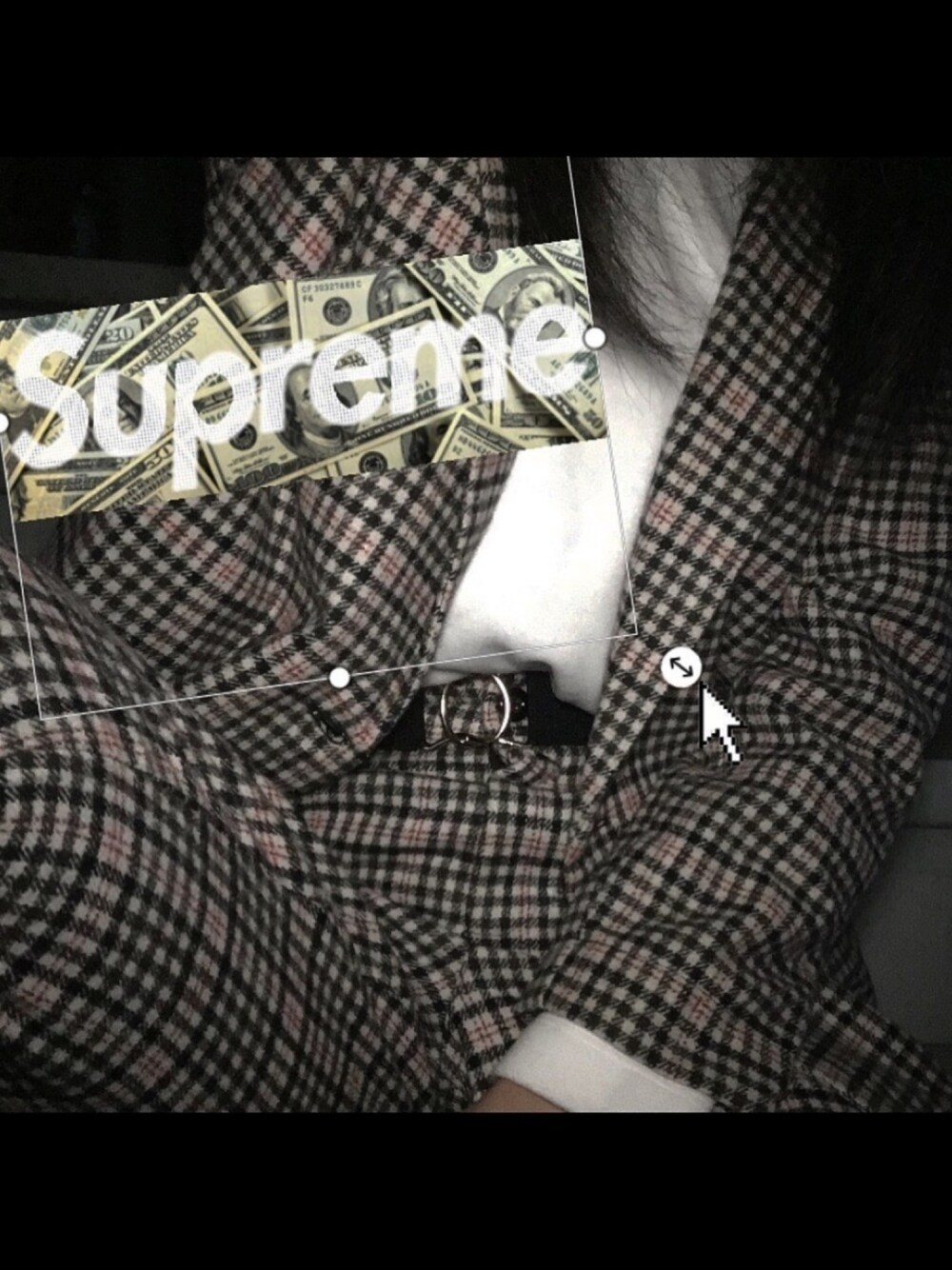 「お洒落さんとつながりたい、パンツスタイル、プチプラコーデ、おしゃれさんと繋がりたい、セットアップ、原宿、ストリート、UNIQLO、ホワイト、チェック」｜「BURLESQUEのアイテム（パンツ、その他）」を使った、420さん（レディース・169cm）の春コーディネートの1枚目の写真