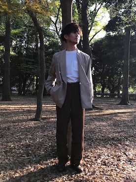 「AURALEE」｜S.さん（メンズ・165cm）の春コーディネート