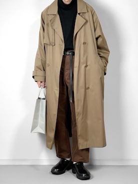 「UNIQLO（ユニクロ）のタートルネックT（長袖）（Tシャツ/カットソー）」を使った、takakiさん（メンズ・165cm）の秋コーディネート