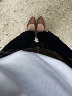 「LOWRYS FARM（ローリーズファーム）のメッシュフラットシューズ　864880（パンプス）」を使った、koyomiさん（レディース・155cm）の夏コーディネート