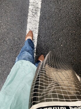 「LOWRYS FARM（ローリーズファーム）のメッシュフラットシューズ　864880（パンプス）」を使った、koyomiさん（レディース・155cm）の夏コーディネート