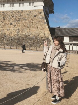 「LouisVuitton」｜「アイテム（スリッポン）」を使った、Erinrinさん（レディース・153cm）の冬コーディネート