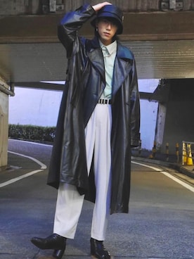 「マルジェラ」｜「アイテム（その他）」を使った、Fumyさん（メンズ・175cm）の冬コーディネート