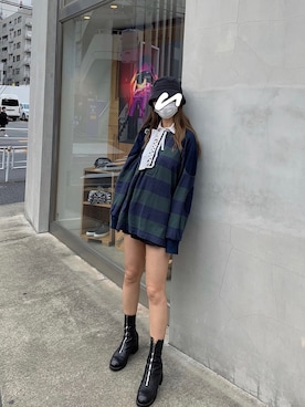 「GUIDI（グイディ）のアイテム」を使った、Lillyyyさん（レディース・168cm）の秋コーディネート