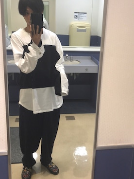 「osharewalker（オシャレウォーカー）のアイテム（パンツ）」を使った、BAMYANさん（メンズ・177cm）の秋コーディネート