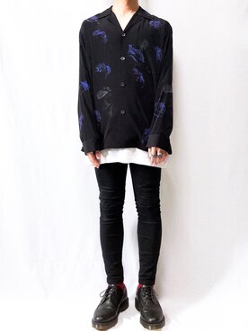 「Dr. Martens（ドクターマーチン）のDR.MARTENS / ドクターマーチン : WINGTIP BROGUE #（ドレスシューズ）」を使った、YOPPYさん（メンズ・162cm）の秋コーディネート