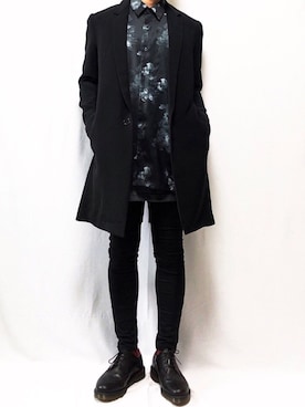 「Dr. Martens（ドクターマーチン）のDR.MARTENS / ドクターマーチン : WINGTIP BROGUE #（ドレスシューズ）」を使った、YOPPYさん（メンズ・162cm）の秋コーディネート