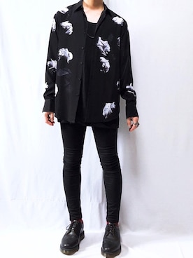 「Dr. Martens（ドクターマーチン）のDR.MARTENS / ドクターマーチン : WINGTIP BROGUE #（ドレスシューズ）」を使った、YOPPYさん（メンズ・162cm）の秋コーディネート