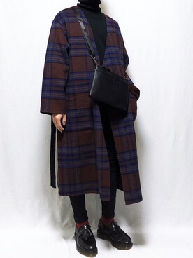 「HARE（ハレ）のアイテム（その他アウター、ブラウン系）」を使った、YOPPYさん（メンズ・162cm）の秋コーディネート