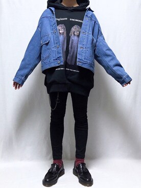 「レイヤードstyle」｜「アイテム（財布/小物）」を使った、YOPPYさん（メンズ・162cm）の冬コーディネート