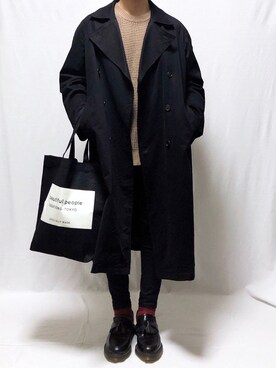 「AUNN（アウン）のアイテム」を使った、YOPPYさん（メンズ・162cm）の春コーディネート