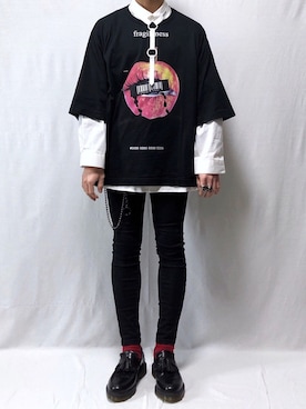 「SHAREEF（シャリーフ）のアイテム（アクセサリー）」を使った、YOPPYさん（メンズ・162cm）の春コーディネート