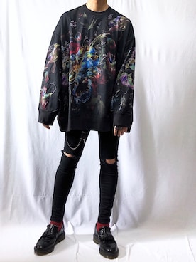 「LAD MUSICIAN（ラッドミュージシャン）のアイテム（スウェット）」を使った、YOPPYさん（メンズ・162cm）の秋コーディネート