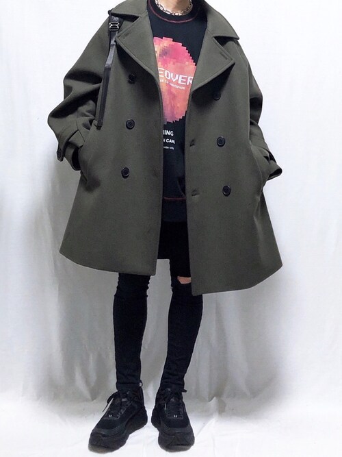 Yoppy Hareのピーコートを使ったコーディネート Wear