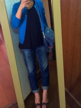 「BEAMS（ビームス）のアイテム（シャツ/ブラウス）」を使った、⭐︎さん（レディース・157cm）の春コーディネート