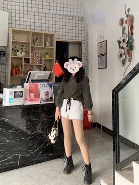 「N（エヌ）のアイテム（トップス）」を使った、小异籽和小葵花さん（レディース・155cm）の冬コーディネート