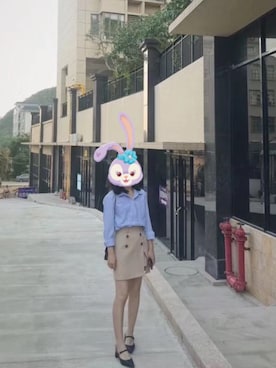 「N（エヌ）のアイテム（トップス）」を使った、小异籽和小葵花さん（レディース・155cm）の冬コーディネート